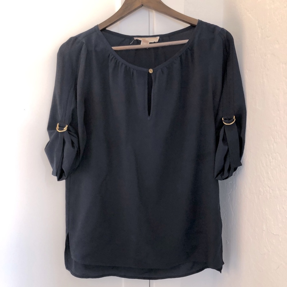 Michael Kors blue blouse